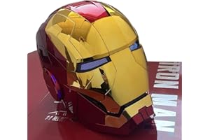 YONTYEQ Iron-man MK 5 Helmet Wearable Electronic Open/Close Iron-man Mask Kids Toys Birthday Christmas Gift
