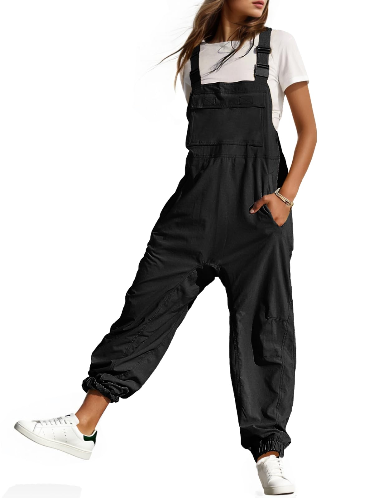 Photo 1 of ***MAJOR DAMAGE*** Cicy Bell Womens Casual Overalls Baggy Adjustable Straps Bib Jogger Jumpsuits Cute Cozy Outfits XXL