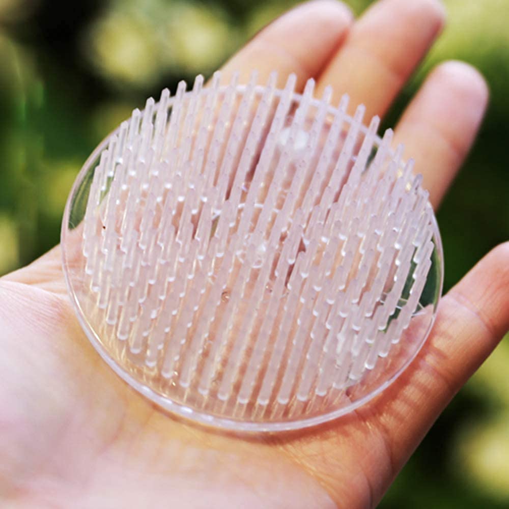 Set of 2 Flower Frog Clear Plastic Pin Frog Flower Arrangement Holder 2.76