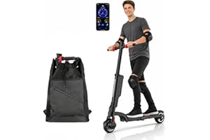 HX X6 Triple Folding Electric Scooter for Adults & Big Kids, Backpack E-Scooter with Removable Battery, 350W Motor, 5.5" Tire