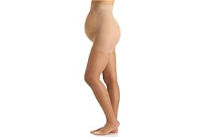 Berkshire Women's Maternity Light Support Pantyhose 5700 - Maternity Tights Over The Belly - Motherhood Hosiery, Lace Belly P