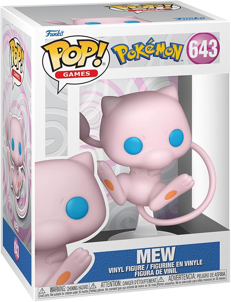 Funko POP! Games Pokemon Mew Vinyl Figure 3.75 Inches Collectible Toy