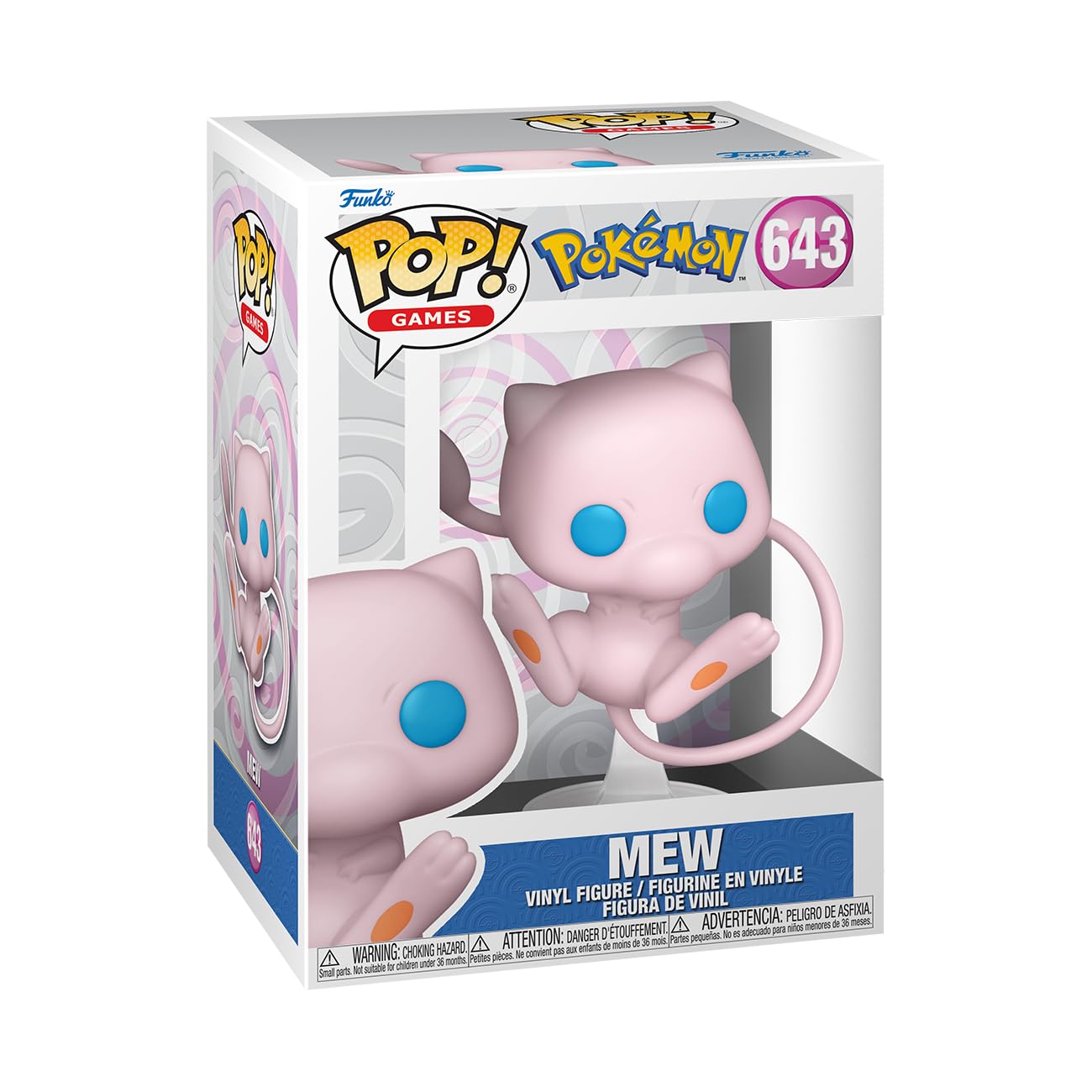 Funko POP! Games: Pokemon - Mew - Collectable Vinyl Figure - Gift Idea - Official Merchandise - Toys For Kids & Adults - Model Figure for Collectors and Display