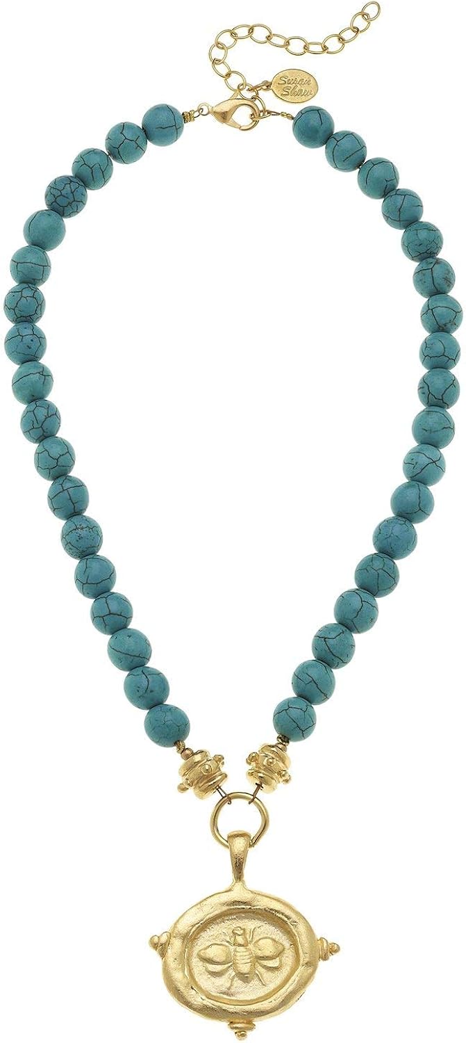 Susan Shaw Bee on Turquoise Necklace Jewelry