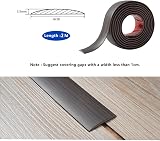Zayejod 2M Self Adhesive PVC Floor Transition Strip Black Walnut Grain view 2