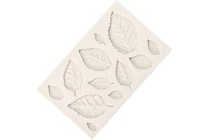Silicone Fondant Cake Mold, 3D Leaves Chocolate Sugarcraft Mould for Decorating Cakes and DIY Crafts, with Food Grade Safe Ma