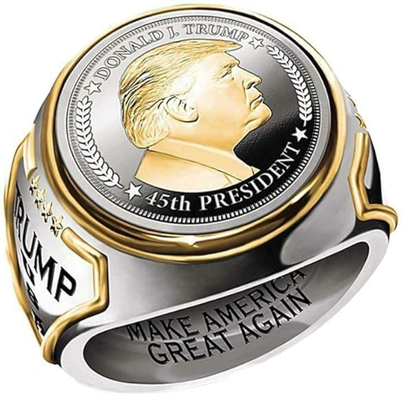 Trump Ring Unique Men Ring Machen Sie Amerika Wieder Grossartig Usa Prasident Trump Schmuck Grosse 7 11 Amazon De Schmuck