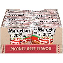 Maruchan Ramen Picante Beef Flavor, 3.0 Oz, Pack of