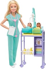 Barbie Lalka Kariera Zestaw Pediatra Baby Doctor Playset