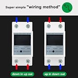 DEWIN KWh Meter 220V 5(80)A Digital Single Phase 2 Wire DIN Rail Electric Meter view 4
