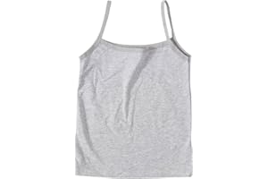 Girls Camisole Undershirts Sleeveless Lightweight Cotton Solid Tank Tops Kids Soft and Breathable Sweat T Shirt