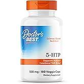 Doctors Best 5-HTP, Supports Mental & Emotional Well-Being, Non-GMO, Gluten Free, Soy Free, Vegan 180 Veggie Caps