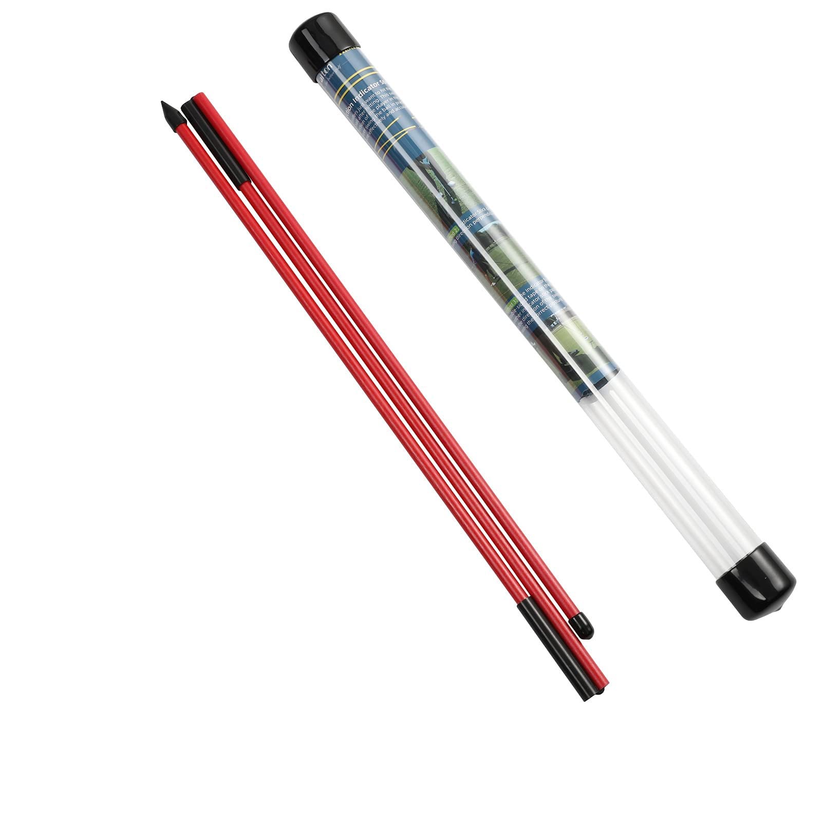 zalati Golf Alignment Stick 48" Foldable Alignment Rods with Storage Tube for Aiming, Putting, Full Swing Trainer, Posture Corrector Golf Training Aid