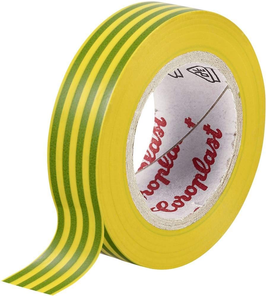 Coroplast 302 302-25-19GN/YE Insulation Tape Green, Yellow (L x W) 25 m x 19 mm Pack of 1