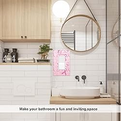 Pznen Pink Robbin ‎Rocker Light Switch Plates