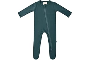 KYTE BABY Unisex Zipper Closure Footies, Rayon Made From Bamboo, 0-24 Months