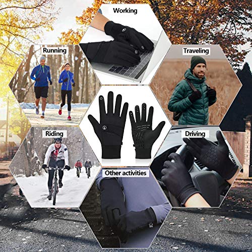 image for NICEWIN Touch Screen Cycling Gloves for Men Women Winter Cold Weather 