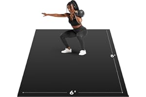 Cybstrax Extra Large Exercise Mat, 10’ x 6'/ 8’ x 6’/ 7’ x 5’/ 6’ x 4’- 7MM Thick Workout Mat for Home Gym, High-Density Gym Mat for Home Gym Floor, Non Slip Large Yoga Mat