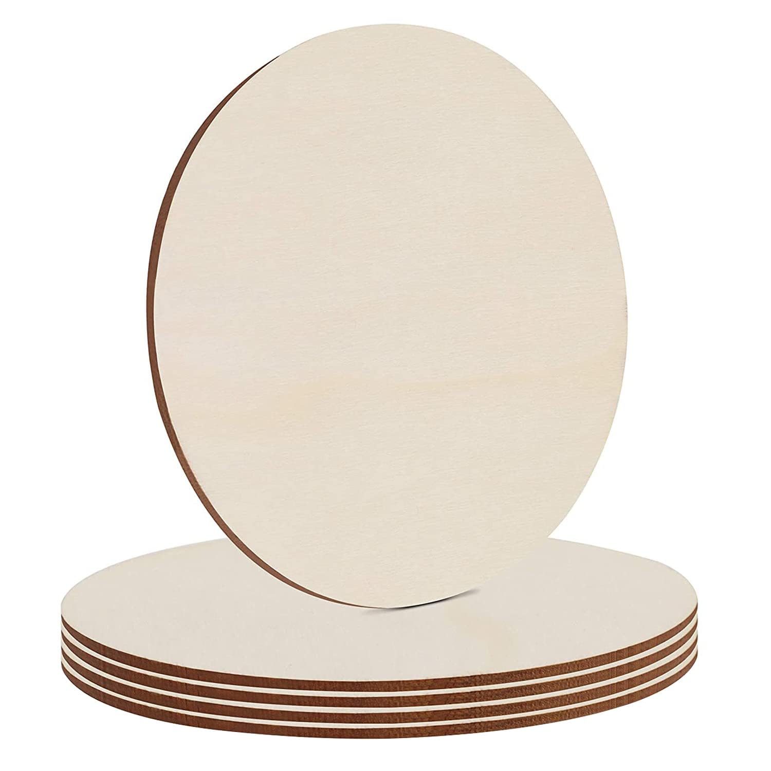 DARENYI 5 Pcs Natural Wood Discs 30cm Unfinished Wood Slices for Craft DIY Christmas Painting Ornament