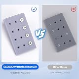 ELEGOO Upgraded Water Washable 3D Printer Resin 2.0 Grey 2KG 405nm UV Curing view 4