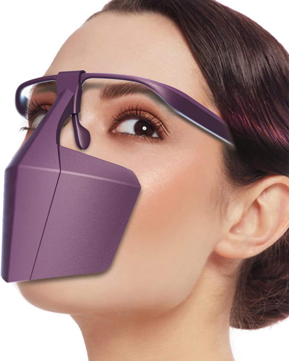 Yuehuam Anti Pollution Face Mask, Reusable Anti-fog Mask for Motorcycle Mountain-Biking Running Cycling,Ski,Hiking,Outdoor Activities(Purple)