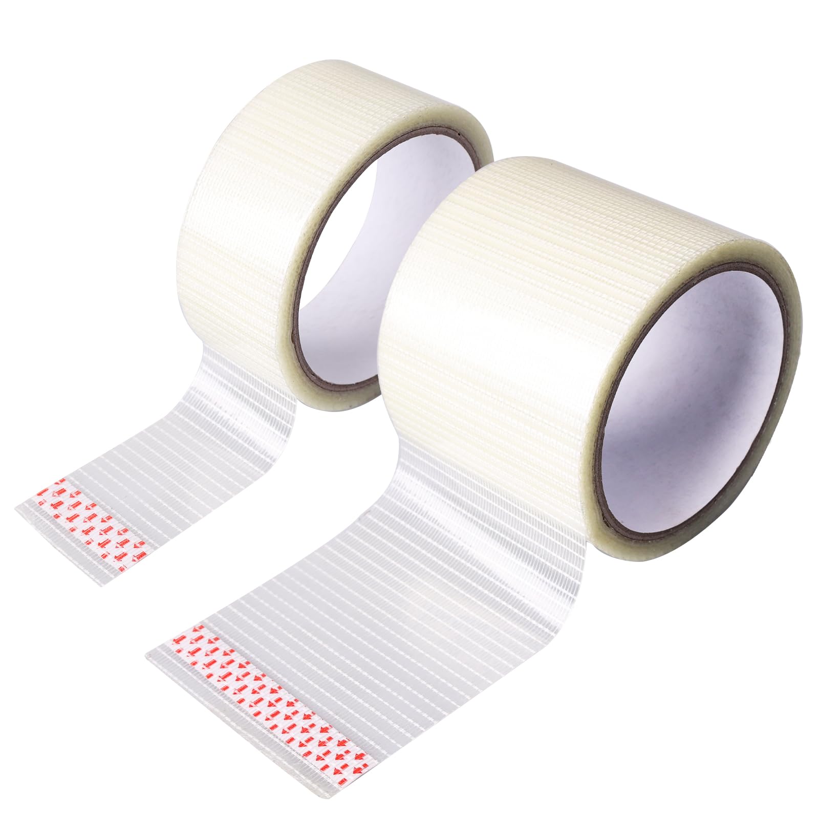 2 Rolls RV Awning Repair Tape - Transparent Canvas Repair Tape, Heavy Duty, Suitable for Caravans, Tents, Pipe Sealing, Boat Cover Waterproofing