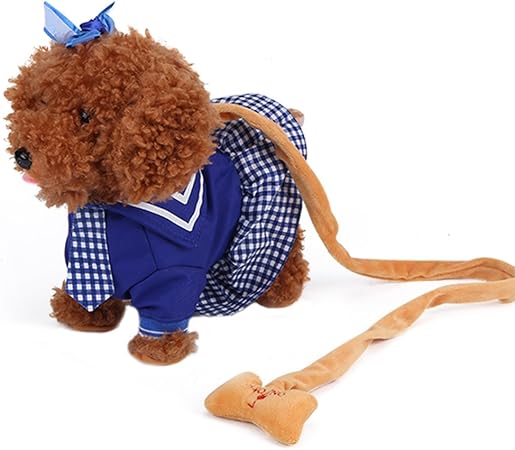 Amazon Yosoo かわいいシミュレーションぬいぐるみ 犬 おもちゃ ライト 電動 おもちゃ 吠える犬 散歩 犬 ワッグテール ドッグ人形 ギフト 面白いぬいぐるみ ぬいぐるみ おもちゃ