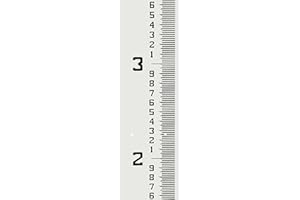 AdirPro 7" Wide Stream Gauge - Heavy Duty Staff - All Weather Gauge - Flow Meters 0.5' - 5.5'(100ths/10ths/feet)