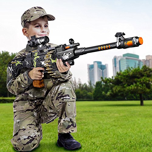 Toy Machine Gun with Scope, Stand & Carrying Strap by ArtCreativity