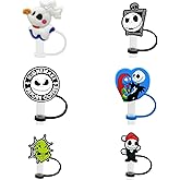 6 Pack 10mm Straw Toppers Compatible With Stanley 30oz & 40oz Tumbler Cups (Halloween Bundle)