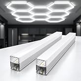 Bevenus 2 Pack Light Tubes for Hexagon LED Garage Light Bar Accessories, DIY Honeycomb Lighting Replacement Parts
