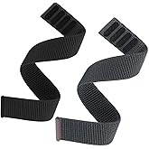 Olytop Fenix 8 47mm/Fenix 7/6/5/EPIX Gen 2/ Pro 47mm Watch Bands, 22mm Hook & Loop Quick Dry Nylon Sport Replacement Strap for Garmin Fenix 6 Pro/7 pro/5 Plus/Instinct/Forerunner 935, Black+Grey