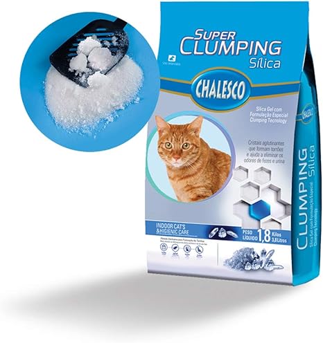 Silica Chalesco Super Clumping 1,8kg Chalesco para Gatos 