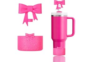 YAYAYOUNG Siliocne Bow Straw Covers and Siliocne Bow Boots