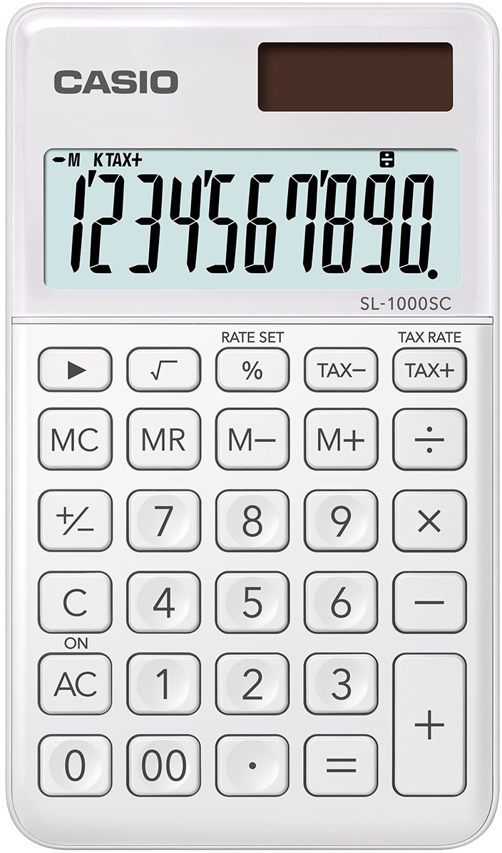 Casio SL-1000SC-WE Pocket Calculator