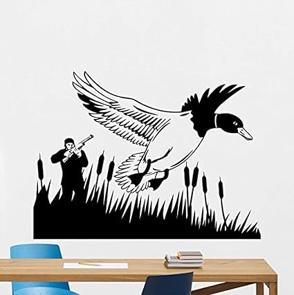 Amazon Com Hunter Wall Decal Duck Hunting Shotgun Wild Bird