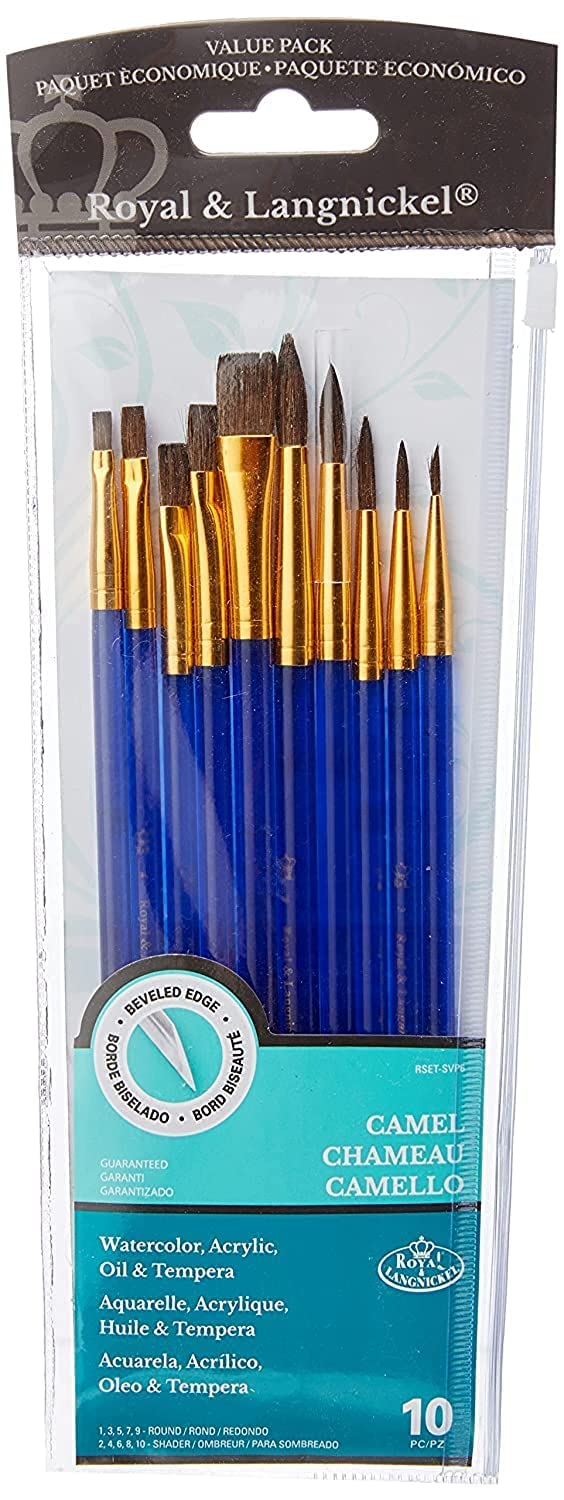 Royal and Langnickel Sable Super Value Brush Set (1 Pack of 10 brushes )