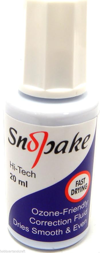 Snopake Blanc Liquide Correcteur Tipp Ex White Out Brosse A Sechage Rapide Flacon Ml Amazon Es Oficina Y Papeleria