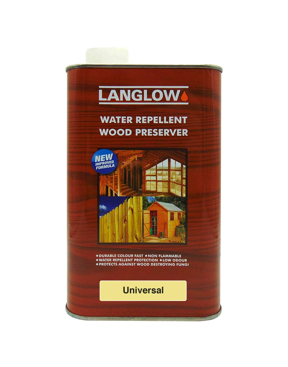 Langlow Wood Preserver Universal 1L - Deep Penetrating Timber Treatment for Structural Wood with Anti Fungal & Rot Resistance — image 1
