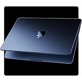Soonjet for MacBook Air 15 inch Case | M4 M3 M2 2025 2024 2023 | 100% Match Official Color | Closes Seamlessly | Ultra Thin Armor | Hard Shell Laptop Cover | A3241 A3114 A2941 | Midnight Clear