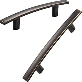 KOOFIZO 30 Pack 3 in Oil Rubbed Bronze Cabinet Pulls, Drawer Handles 1961 | Solid, Sturdy, Comfortable, Curved Hardware, Brushed Bronze Kitchen Cabinet Pulls, for Dresser Cupboard Bedroom Bathroom