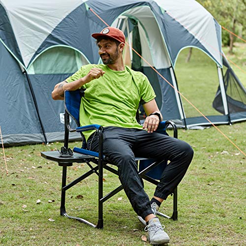 EVER ADVANCED Lightweight Folding Directors Chairs Outdoor, Aluminum