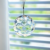 HDCRYSTALGIFTS Hanging Crystal Prisms 75MM Flower of Life Suncatcher view 2