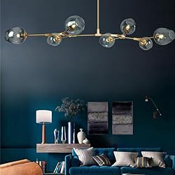 Modern Molecular Chandelier, E26 Nordic Bubble Ball