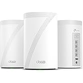 Deco 7 Pro Tri-Band WiFi 7 BE10000 Whole Home Mesh System 6-Stream 10 Gbps | 4 x 2.5G Ports Wired Backhaul, 4 x Smart Internal Antennas, Up to 7,600 Sq.ft, VPN, HomeShield, AI-Roaming (BE63 3-Pack)