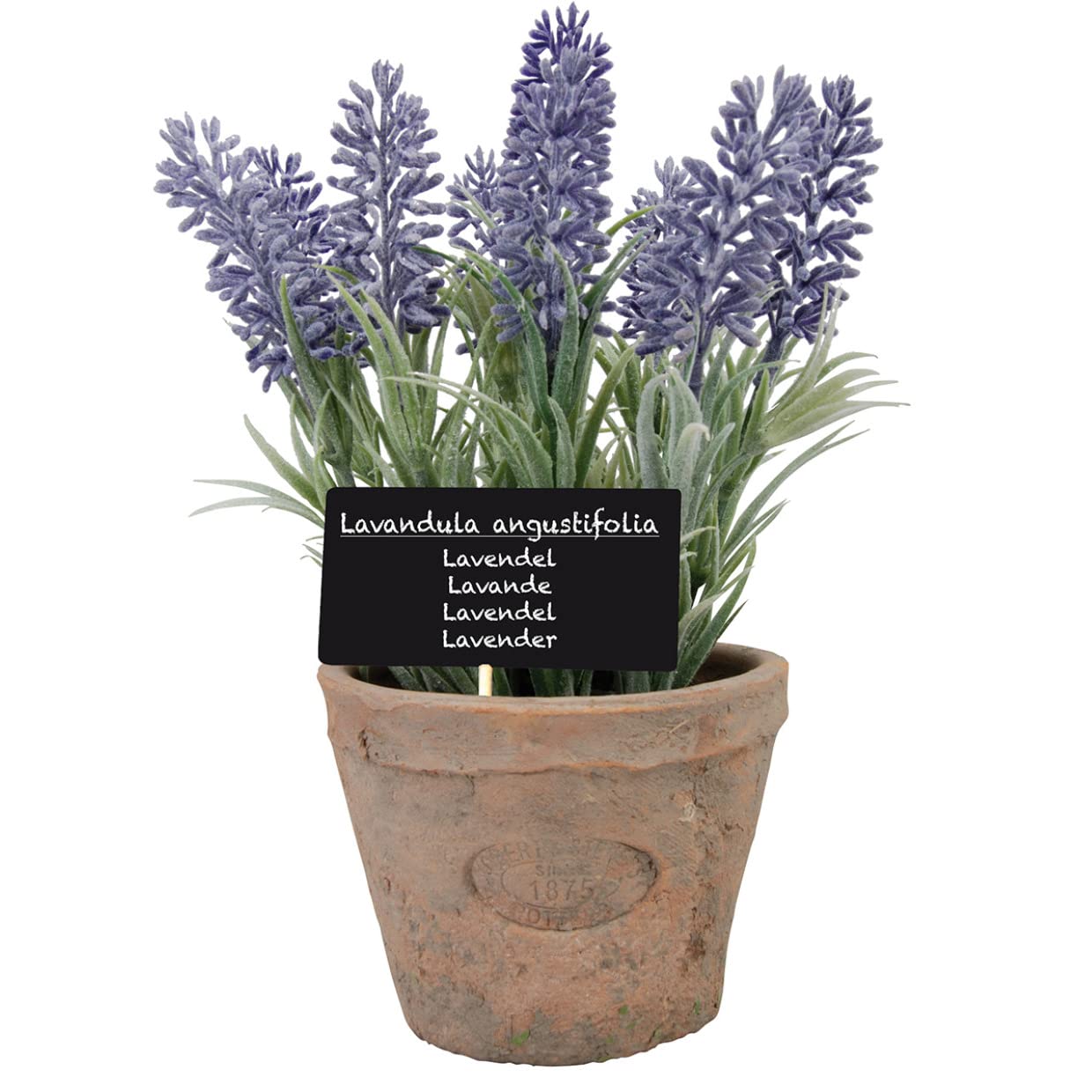 Esschert's Design AH010 Large Artificial Aged Terracotta Pot - Lavender