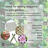 Garden Mile Sage Green Wooden Trellis 180x30cm Heavy Duty Climbing Plant Support view 4