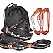 iSPECLE Hammock Straps, 9 Feet Long Tree Strap, Set with 2 Strong Carabiners