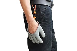 Inf-way Fishing Glove with Magnet Release, Fisherman Professional Catch Fish Gloves Cut&Puncture Resistant with Magnetic Hooks Hunting Glove