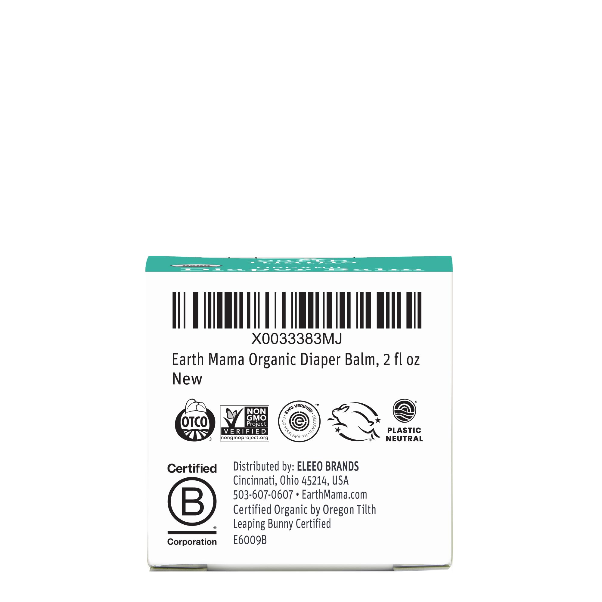 Earth Mama Organic Diaper Balm 2-Ounce | Diaper Cream for Baby | EWG Verified, Petroleum & Artificial Fragrance-Free with Calendula for Sensitive Skin (2-Pack)